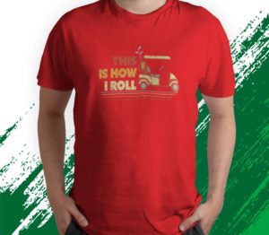 this is how i roll vintage golf cart t-shirt