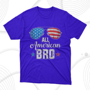 all american bro us flag for matching brother 4th of july t-shirt
