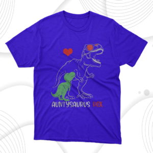 auntysaurus t rex dinosaur funny aunty saurus t-shirt
