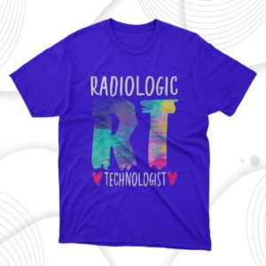 colorful radiologic technologist rt radiology x-ray rad tech t-shirt
