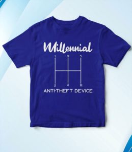 millennial anti theft device t-shirt