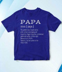 papa definition grandpa father's day t-shirt
