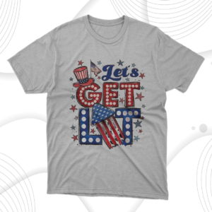 let?s get lit shirt 4th of july fireworks t-shirt