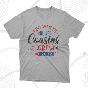 red white blue cousins crew 2022 4th of july t-shirt