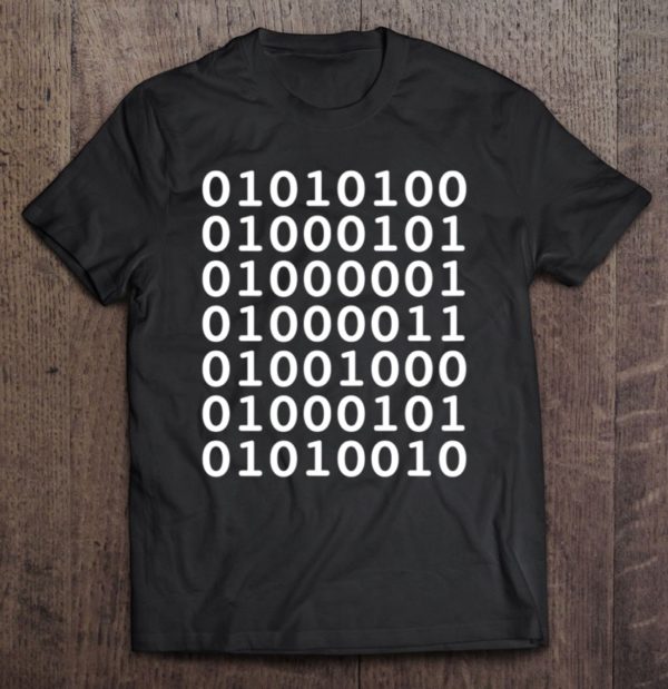 teacher binary code geeky back to school tee shirt