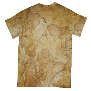 texas map the lone star nation all over print t-shirt