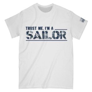 the title sailor all over print t-shirt, white veteran shirt