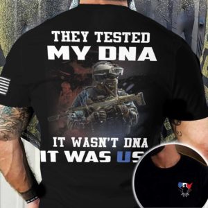they tested my dna all over print t-shirt