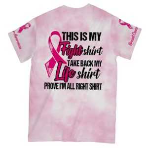 this is my fight shirt breast cancer awareness warrior all over t-shirt