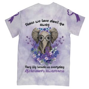 those we love don't go away alzheimer's awareness all over print t-shirt