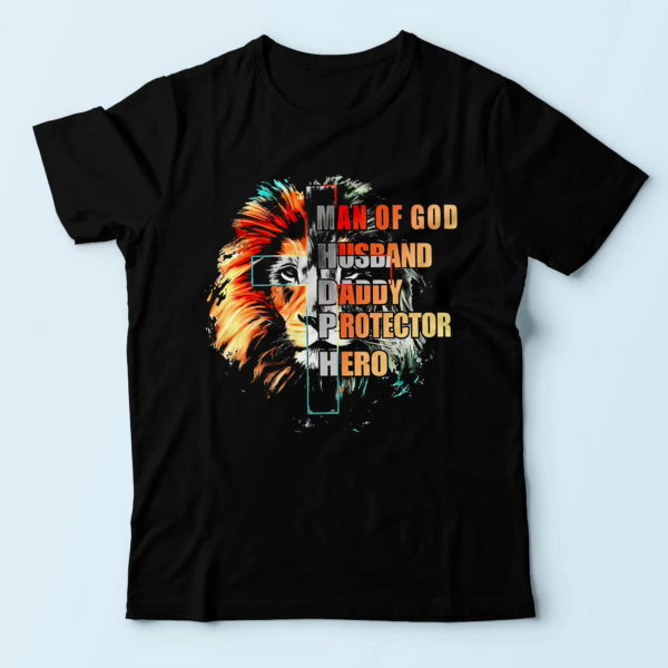 thoughtful gifts for dad, husband daddy protector hero t shirt