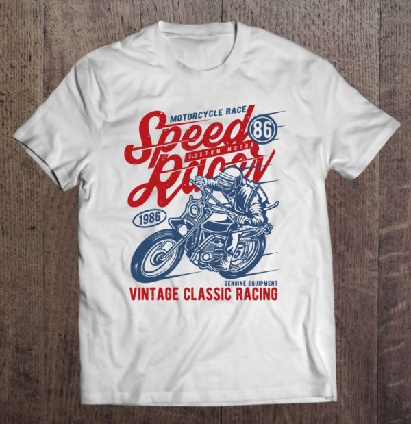 vintage classic racing motorcycle bike speed race t-shirt