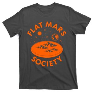 vintage retro flat mars society t-shirt