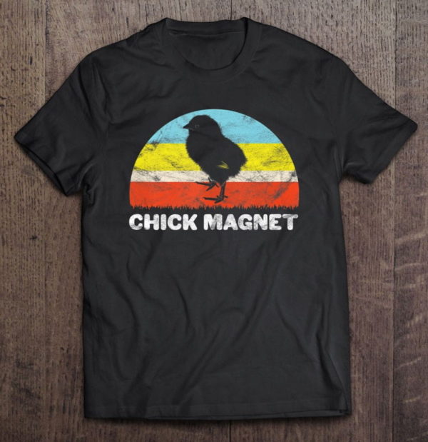 vintage retro funny chick magnet t-shirt