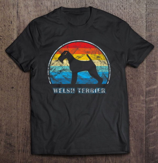 welsh terrier vintage design dog t-shirt