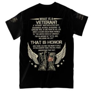 what is a veteran all over print t-shirt, black veteran shirt