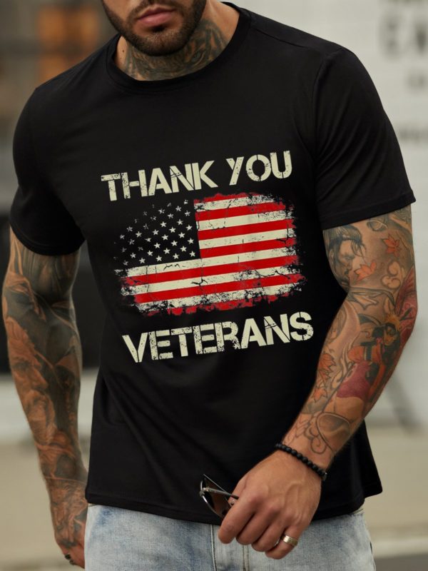american flag thank you veterans proud veteran t shirt tji4t