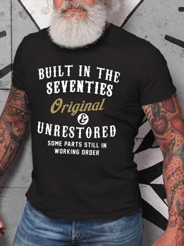 built in the seventies printed t shirt ukhta