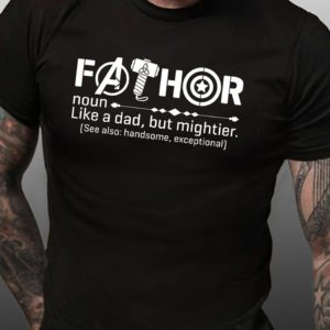 fathers day gift like a dad2C but mightier t shirt Eviz8
