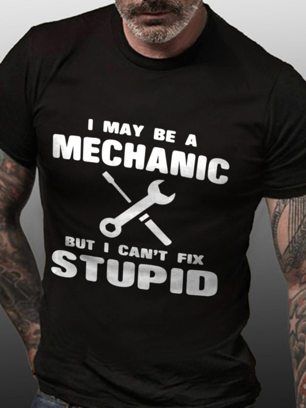 i may be a mechanic but i cant fix stupid t shirt ertht