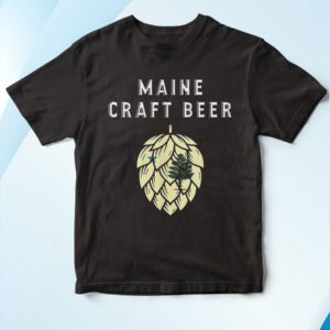 t shirt black 1909 maine craft beer state flag united states of craft bee hjrUL