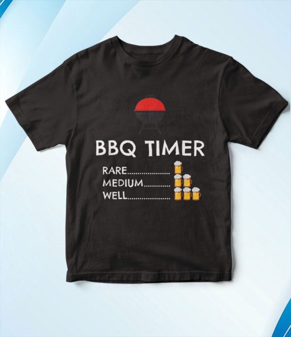 t shirt black bbq timer barbecue beer cpkly