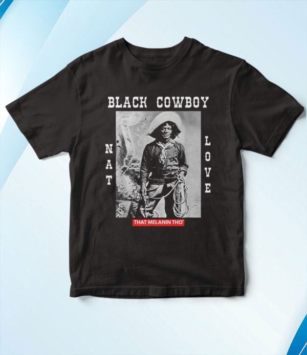 t shirt black black cowboy nat love african american cowboys black history cu0gk