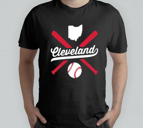 cleveland baseball vintage ohio pride navy blue love city t-shirt