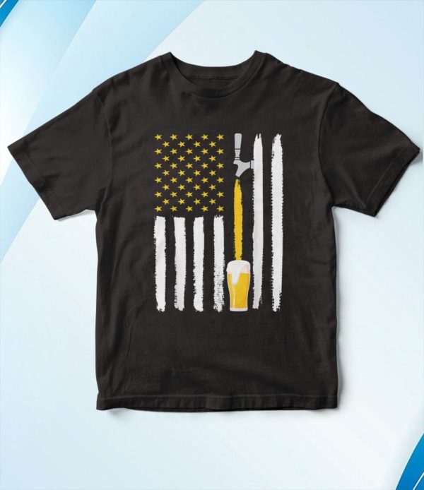 t shirt black craft beer american flag usa wiwdp