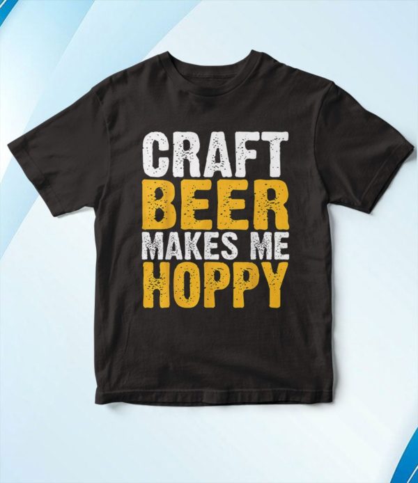 t shirt black craft beer makes me hoppy dg4uk