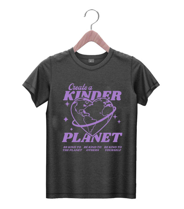 t shirt black create a kinder planet aesthetic trend onocq