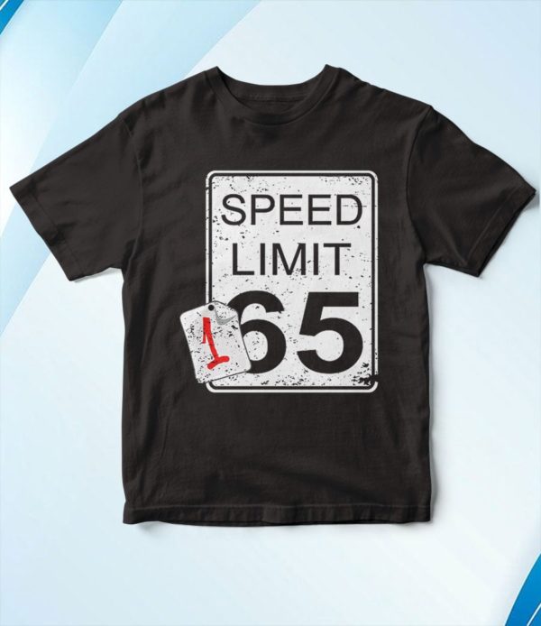 t shirt black faster than speed limit sign 165 c8byo