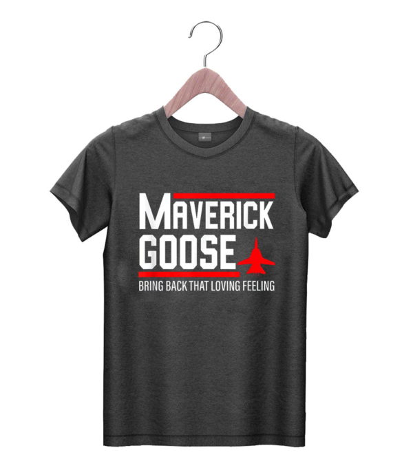 t shirt black maverich goose bring back that loving feeling 85tcq