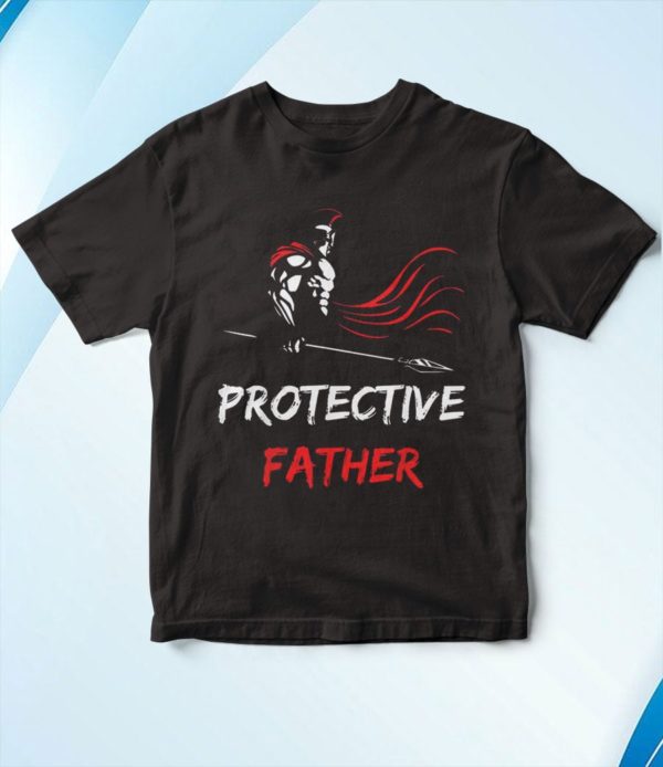 t shirt black protective fatherproud dad 0oyfn