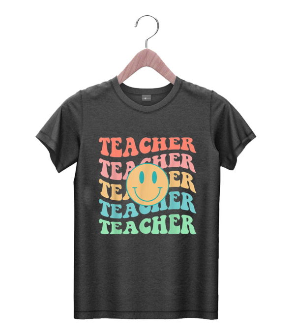 t shirt black retro teacher inspirational colorful elementary school lk9tj