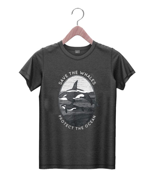 t shirt black save the whale protect the ocean orca killer whales cgb7h