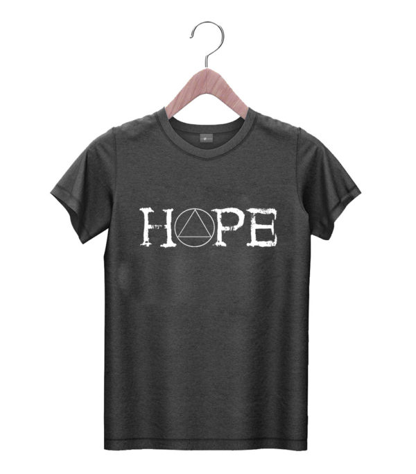 t shirt black sobriety hope recovery alcoholic sober recover aa support x7t4a