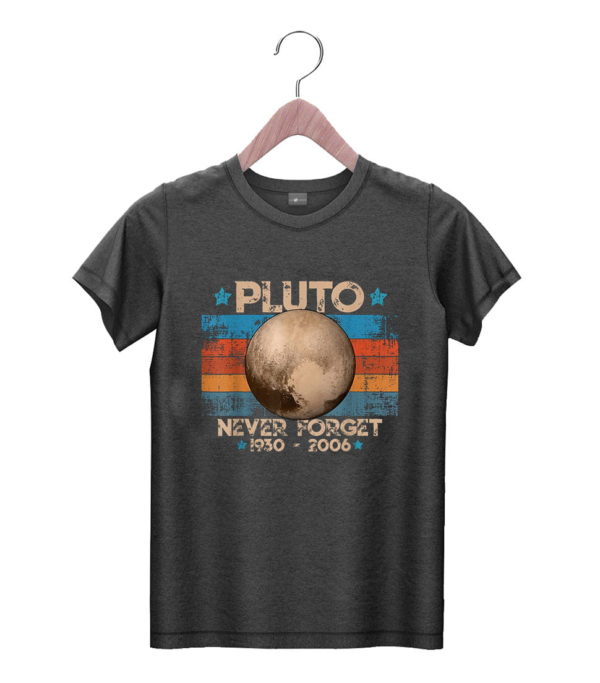 t shirt black vintage never forget pluto nerdy astronomy space science muwxg