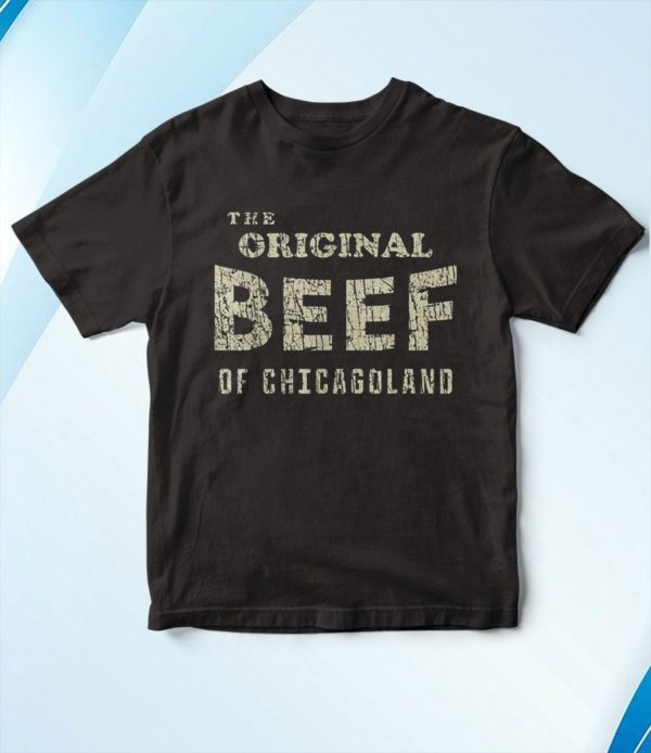 t shirt black vintage the original beef of chicagoland h3znc