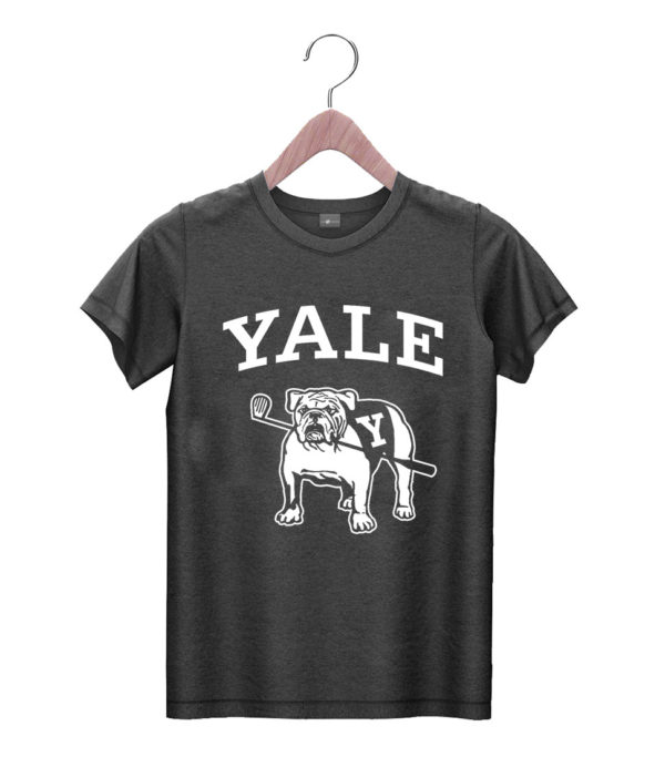 t shirt black yale university handsome dan bulldog college mascot vrmxj