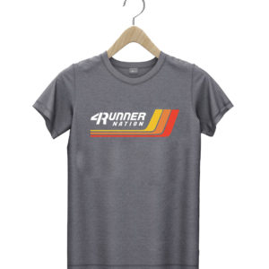 t shirt dark heather 4runner nation retro racing stripes ZrQnv
