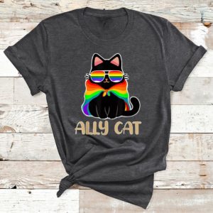 t shirt dark heather ally cat lgbt gay rainbow pride flag zdj65