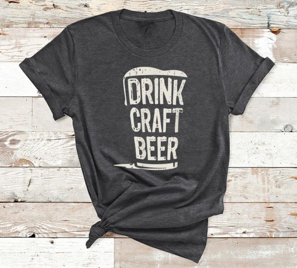 t shirt dark heather drink craft beer a5rdn