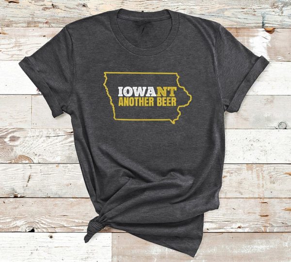 t shirt dark heather iowa beer shirt distressed iowa state map pg6iq