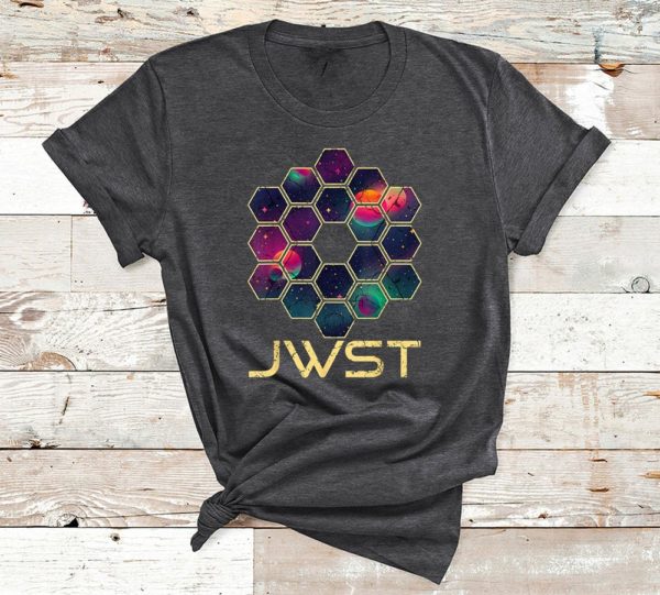 t shirt dark heather james webb space telescope jwst astronomy science n5t33