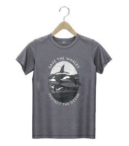 t shirt dark heather save the whale protect the ocean orca killer whales 4dtfb