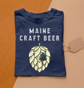 t shirt navy 1909 maine craft beer state flag united states of craft bee gwzm9