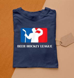 t shirt navy beer hockey league ljfjm