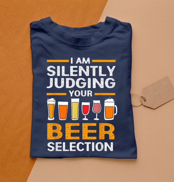 t shirt navy craft beer i am silently judging your beer selection zjfdz