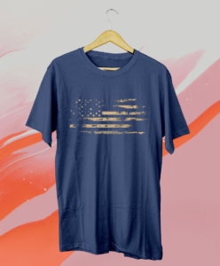 distressed american flag - vintage usa flags patriotic t-shirt